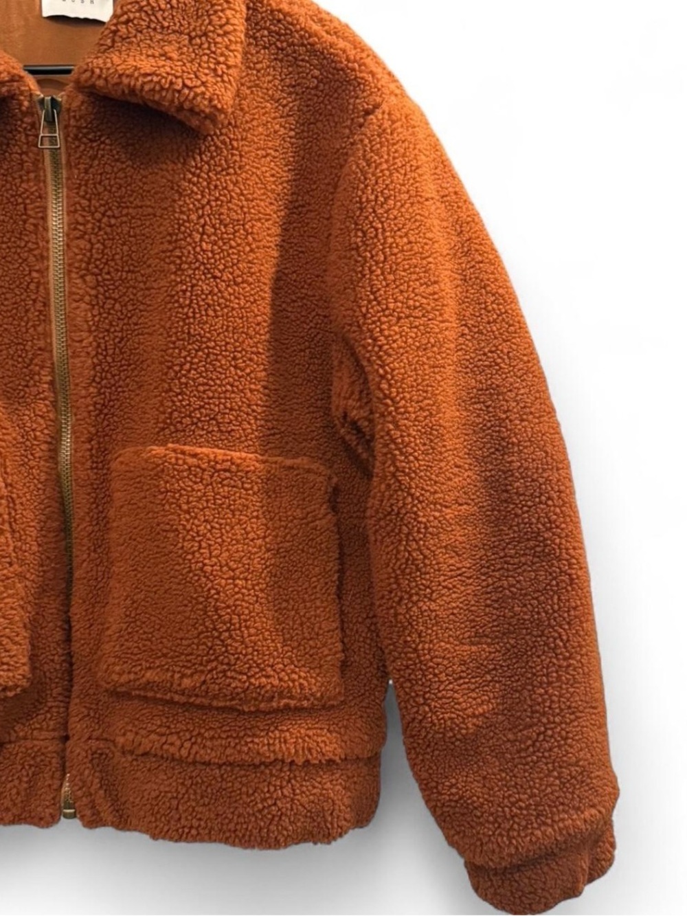 Lush Rust Teddy Jacket - Picture 2 of 4